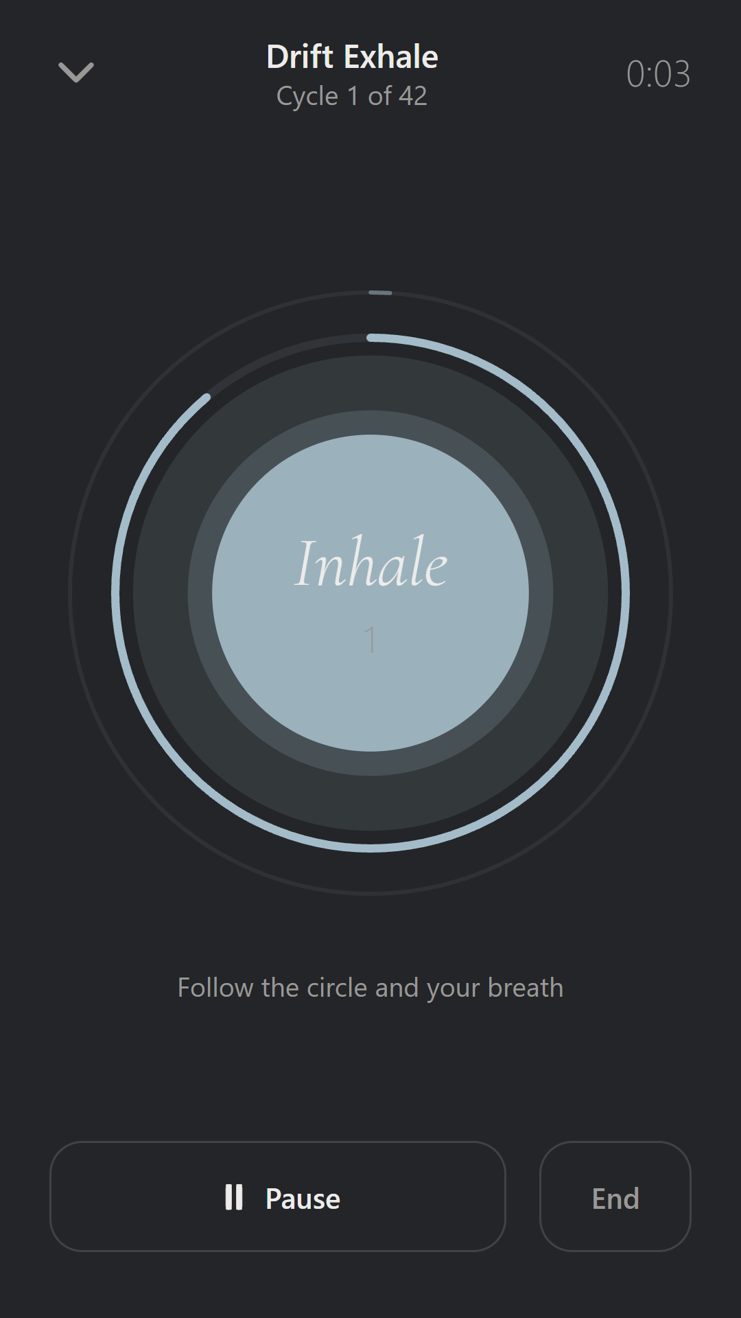 Breathing session